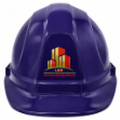 Purple Hard Hat for Groundbreaking Ceremony Custom