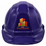 Purple Hard Hat for Groundbreaking Ceremony Custom