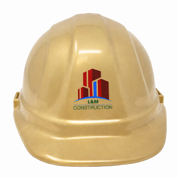 Gold Hard Hat Customized