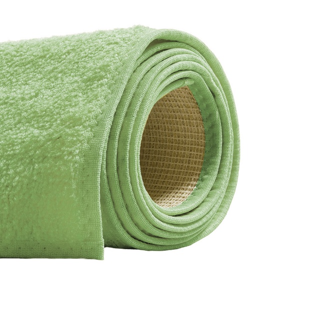 Rolled Close Up of Lime Green Event Carpet