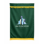Custom Vertical Green Banner