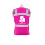 Image of the Pink Multi-Pocket Design Class 2 Customizable Safety Vest Custom