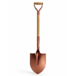 Full Image of Back of Copper Matte Ceremonial Shovel