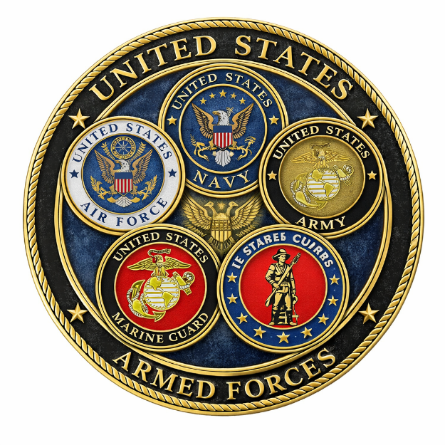 US Military Branches Emblem