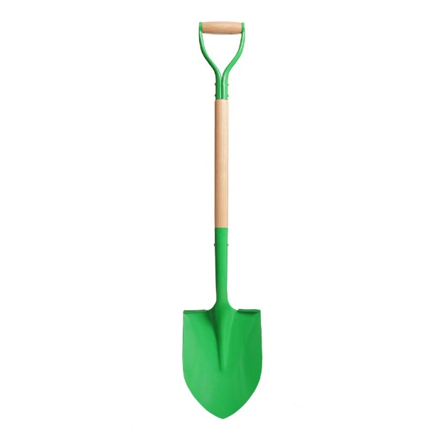 Picture of the Green Ceremonial Groundbreaking Shovel