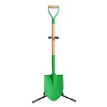 Picture of the Green Ceremonial Groundbreaking Shovel with Stand