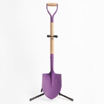 Full Picture of the Purple Groundbreaking Ceremonial Shovel with Stand