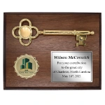 Photo of a Customized Key To The City Recognition Plaque with Silver Plate
