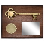 Photo of a Key To The City Recognition Plaque with Silver Plate