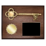 Photo of a Key To The City Recognition Plaque with Black Plate