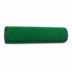 Zoomed Out Picture of the Standard Green Ceremonial Carpet Runner Rolled Up