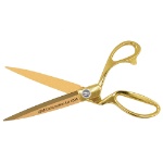 Golden Scissors with Gold Blades Open Custom
