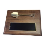 Groundbreaking Ceremony Commemorative Plaque Black Plate Plain