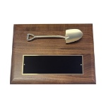 Groundbreaking Ceremony Commemorative Plaque Black Plate Plain