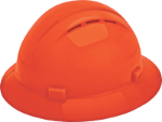 Bright Orange Hard Hat full brim - Style R