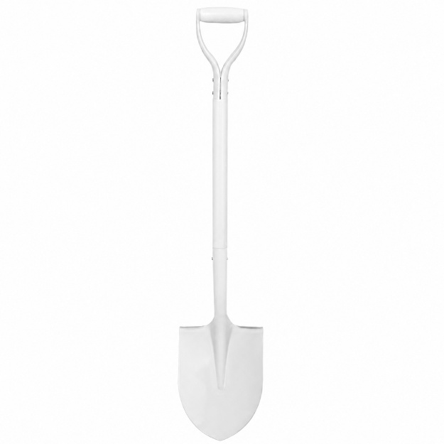 Picture of All White Ceremonial Groundbreaking Shovel