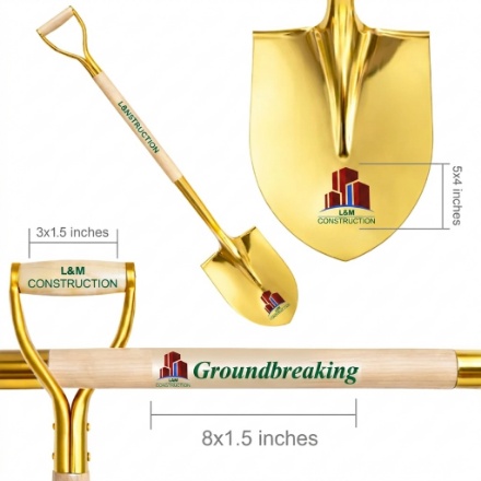 Customized Deluxe Gold Shovel Full Color Print